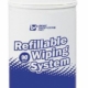 Refillable Wiping System Canisters, 90 Heavy Duty Wipes