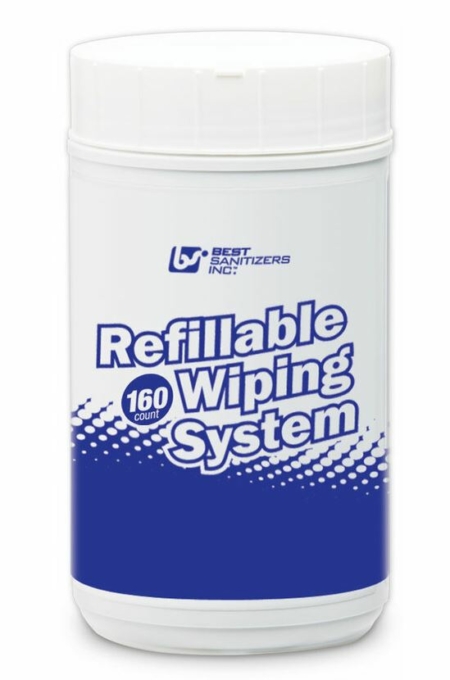 Refillable Wiping System, 160 General Purpose Wipes